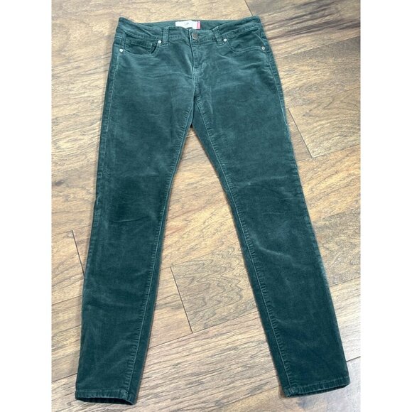 CABI High Skinny Cord Jeans Hunter Green Sz 4 #3743 EUC - Picture 2 of 7